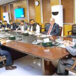 Federal Minister for Planning & Development, Ahsan Iqbal Chairing a meeting to review the progress of ongoing projects under the CPEC