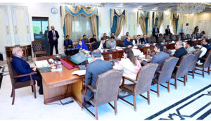Prime Minister Muhammad Shehbaz Sharif chairs a meeting on matters related to Ministry of Federal Education and Professional Training.
