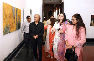 Vice-Chancellor NCA, Professor Dr. Murtaza Jafari visits the ongoing exhibition of Zahoor-ul-Akhlaq Gallery of National College of Arts with the support of National Commission on Status of Women.