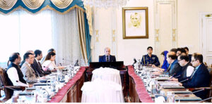 Prime Minister Muhammad Shehbaz Sharif chairs a meeting on matters related to Ministry of Federal Education and Professional Training.