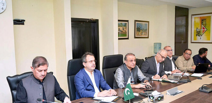 DISCOs. Federal Minister for Privatization Abdul Aleem Khan and Minister for Power Sardar Awais Leghari preside review meeting in Federal Capital