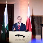 Prime Minister Muhammad Shehbaz Sharif addresses the inaugural ceremony of "Manzar" a 3 month long exhibition celebrating Pakistani art and culture
