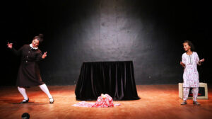 Italian Nina Theatre Puppet Company presents a spectacular show titled "Put Your Heart into It" on the eighth day of the World Culture Festival Karachi-2024 at Arts Council Karachi Auditorium.