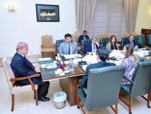 Prime Minister Muhammad Shehbaz Sharif chairs a meeting on Polio Eradication.