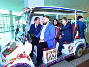 Tajikistan's Prime Minister, Kokhir Rasulzoda, has wrapped up his visit to Pakistan after attending the 23rd Shanghai Cooperation Organization (SCO) conference, and is heading back home. Minister of State for Information Technology and Telecommunication, Shaza Fatima Khawaja, bid him farewell at Islamabad International Airport.