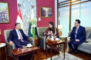 Tajikistan's Prime Minister, Kokhir Rasulzoda, has wrapped up his visit to Pakistan after attending the 23rd Shanghai Cooperation Organization (SCO) conference, and is heading back home. Minister of State for Information Technology and Telecommunication, Shaza Fatima Khawaja, bid him farewell at Islamabad International Airport.