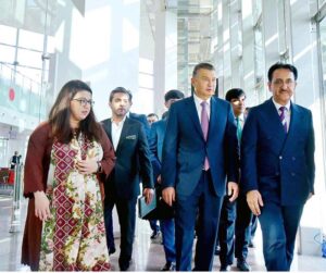 Tajikistan's Prime Minister, Kokhir Rasulzoda, has wrapped up his visit to Pakistan after attending the 23rd Shanghai Cooperation Organization (SCO) conference, and is heading back home. Minister of State for Information Technology and Telecommunication, Shaza Fatima Khawaja, bid him farewell at Islamabad International Airport.