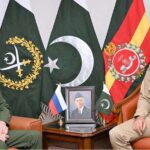 His Excellency Colonel General Alexander V. Fomin, Deputy Minister of Defence of the Russian Federation met General Syed Asim Munir, NI (M), Chief of Army Staff (COAS) at the General Headquarters