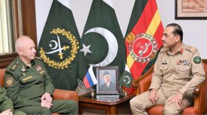 His Excellency Colonel General Alexander V. Fomin, Deputy Minister of Defence of the Russian Federation met General Syed Asim Munir, NI (M), Chief of Army Staff (COAS) at the General Headquarters