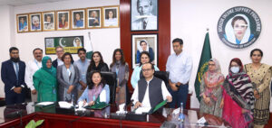 - Senator Rubina Khalid, Chairperson Benazir Income Support Programme (BISP), witnesses the signing of a two-year partnership agreement between BISP and the United Nations World Food Programme (WFP) for the Benazir Nashonuma Programme at BISP Headquarters Islamabad. Secretary BISP Mr. Amer Ali Ahmad and WFP Country Director & Representative Ms. Coco Ushiyama exchanged the agreement documents.