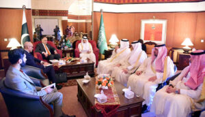 Federal Minister for Planning and Development, Ahsan Iqbal had a meeting with the visiting Saudi Minister of Investment, Sheikh Khalid Bin Abdul Aziz Al Faleh.