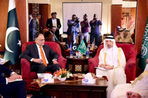 Federal Minister for Planning and Development, Ahsan Iqbal had a meeting with the visiting Saudi Minister of Investment, Sheikh Khalid Bin Abdul Aziz Al Faleh.