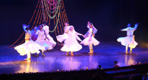 Renowned classical dancer Sheema Kermani and group perform *The Sound of Tinkeling Bells*during the World Culture Festival at Arts Council of Pakistan.