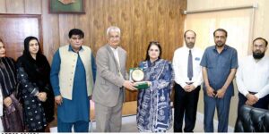 Chairperson of the Benazir Income Support Programme, Senator Rubina Khalid visited the National Skills University.