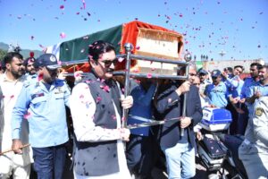 Funeral Prayer of Shaheed Constable Abdul Hameed Shah Offered at Express Chowk