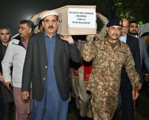 Funeral prayer of Major Muhammad Haseeb Shaheed offered at Chaklala Garrison