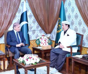 Governor Gilgit-Baltistan Syed Mehdi Shah calls on Prime Minister Muhammad Shehbaz Sharif.
