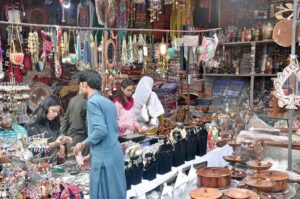 Artists performing on stage during ten days “Folk Festival Lok Mela” at Lok Virsa in the Federal Capital