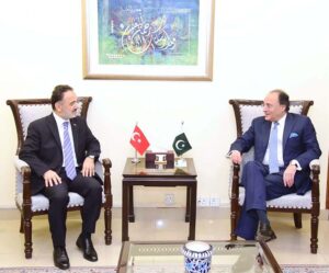 H.E. Dr. Irfan Neziroglu, the newly accredited Ambassador of the Republic of Turkiye to Pakistan called on the Federal Minister for Finance and Revenue, Senator Muhammad Aurangzeb at the Finance Division