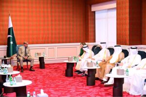 A delegation of Qatar Businessmen Association calls on Prime Minister Muhammad Shehbaz Sharif