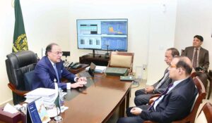H.E. Shoaib Sarwar, Ambassador of Pakistan to Denmark called on the Federal Minister for Finance and Revenue, Senator Muhammad Aurangzeb at the Finance Division