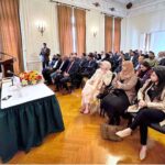 Pakistan Ambassador to US Rizwan Saeed Sheikh addressing during community event held at the Consulate General of Pakistan