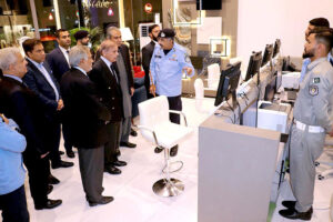 Prime Minister Muhammad Shehbaz Sharif visits the Police Service Center established for facilitation of diplomatic community