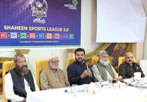 President Al-Khidmat Foundation North Punjab Rizwan Ahmed addressing a press conference