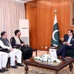 Governor Punjab, Sardar Saleem Haider Khan, called on Acting President Syed Yousuf Raza Gillani, at Aiwan-e-Sadr