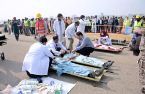 Pakistan Airports Authority conducts a full-scale emergency exercise at Multan International Airport to test staff preparedness and equipment functionality.