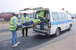 Pakistan Airports Authority conducts a full-scale emergency exercise at Multan International Airport to test staff preparedness and equipment functionality.