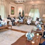 A delegation of leading businessmen of the United Kingdom calls on Prime Minister Muhammad Shehbaz Sharif