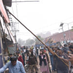 AC Shalamar Town Dr. Anam Fatima is supervising the anti-encroachment operation at Naulakha Chowk Empress Road