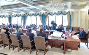 Prime Minister Muhammad Shehbaz Sharif chairs the Federal Cabinet Meeting.