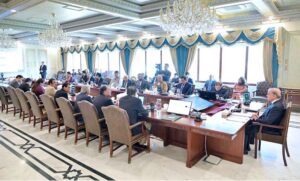 Prime Minister Muhammad Shehbaz Sharif chairs the Federal Cabinet Meeting.