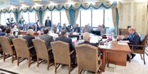 Prime Minister Muhammad Shehbaz Sharif chairs the Federal Cabinet Meeting.