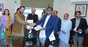 Chairman Prime Minister's Youth Programme Rana Mashhood Ahmed Khan witnessed the letter of intent singing ceremony between Prime Minister's Youth Programme and Social Innovation Academy