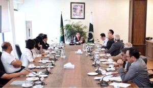 Coordinator to Prime Minister on Climate Change Romina Khurshid Alam chairs a meeting with a high-level six member delegation of Sino-International Entrepreneurs Federation (SIEF).