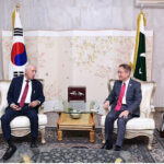 Federal Minister for Maritime Affairs, Qaiser Ahmed Shaikh in meeting with Park Ki Jin, Ambassador of Republic of Korea