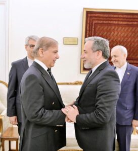 Foreign Minister of Iran H.E. Seyyed Abbas Araghchi calls on Prime Minister Muhammad Shehbaz Sharif.