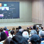 Prime Minister Muhammad Shehbaz Sharif addresses a ceremony of laying a foundation stone of Ramday University, Thagos, Ghanche