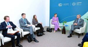 Prime Minister Muhammad Shehbaz Sharif met the Prime Minister of Denmark H.E. Mette Frederiksen on the sidelines of the COP-29 Climate Action Summit.