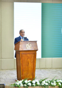 Prime Minister Muhammad Shehbaz Sharif addresses a ceremony to celebrate the Birthday of Allama Muhammad Iqbal