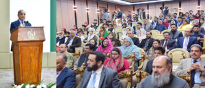 Prime Minister Muhammad Shehbaz Sharif addresses a ceremony to celebrate the Birthday of Allama Muhammad Iqbal