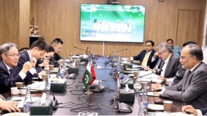 The Chinese Ambassador to Pakistan, Jiang Zaidong, calls on the Federal Minister for Planning, Development & Special Initiatives, Prof. Ahsan Iqbal