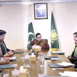 Minister of State for IT and Telecommunication Ms. Shaza Fatima Khawaja in a meeting with World Bank delegation