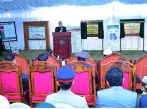 Prime Minister Muhammad Shehbaz Sharif addresses a ceremony of inaugurations and groundbreakings of various development projects in Gilgit Baltistan.