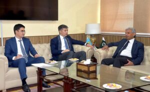 Ambassador of Kazakhstan, H.E. Yerzhan Kistafin called on the Federal Minister for National Food Security & Research, Rana Tanveer Hussain.