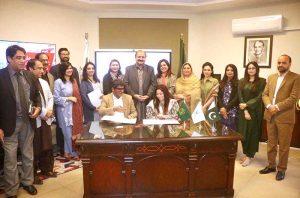 Chairman Prime Minister's Youth Programme Rana Mashhod Ahmed Khan witnessed the LOI signing ceremony between the Prime Minister's Youth Programme and PAGE.