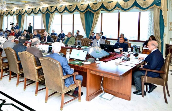 Prime Minister Muhammad Shehbaz Sharif chairs the Federal Cabinet Meeting